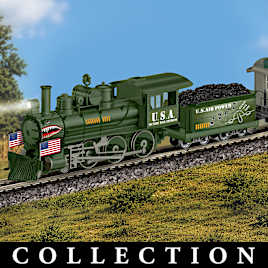 WWII Aircraft Tribute Illuminated Model Train Collection
