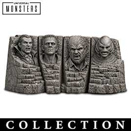 Universal Monsters Light-Up Mount Rushmore-Style Sculptures