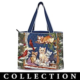 Jurgen Scholz Kitten Tales Of Adventure Womens Cat-Themed Quilted