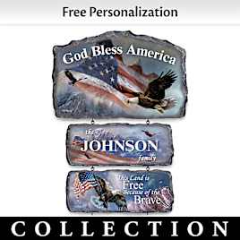 Ted Blaylock Patriotic Personalized Welcome Sign