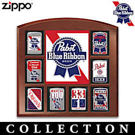 Pabst Blue Ribbon&reg; Zippo&reg; Collection With Display