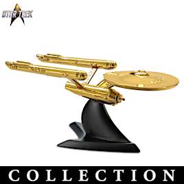 STAR TREK Cast Metal Starship Sculpture Collection