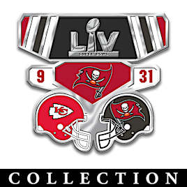 Super Bowl Pins With Display And Game Day-Inspired Tickets