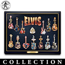 Elvis Presley "Legacy" Pin Collection With Display Case