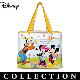 Disney Mickey Mouse Seasonal Quilted Tote Bag Collection