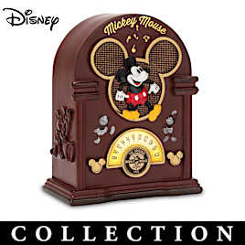 Disney Mickey Mouse Light-Up Musical Radio And TV Sculptures