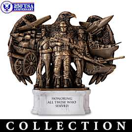 U.S. Military Veterans Cold-Cast Bronze Sculpture Collection