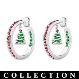 Gold- And Silver-Tone Seasonal Charm Hoop Earring Collection