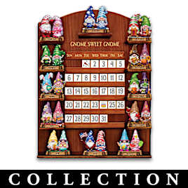 Seasonal Gnome Perpetual Calendar Collection With Display
