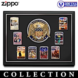America's 250th Anniversary Zippo&reg; Lighters And Display