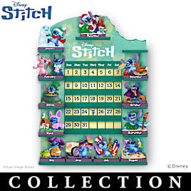 Disney Stitch Perpetual Calendar Collection With Display