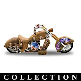 Native American-Inspired Motorcycle Figurine Collection