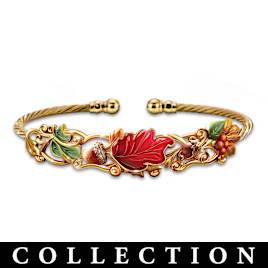 Seasonal Artistic Cable Bracelets With Deluxe Jewelry Case
