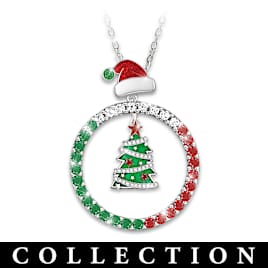Monthly Seasonal Pendant Necklaces With Hand-Enameled Charms