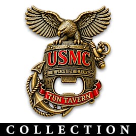 U.S. Marine Corps Metal Bottle Opener Collection