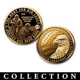 War On Terror 24K Gold-Plated Proof Coins And Display Box