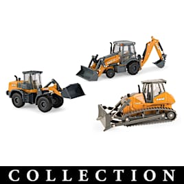 1:50-Scale Diecast CASE Road Construction Equipment
