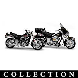 1:18-Scale Historic Harley-Davidson Diecast Motorcycles