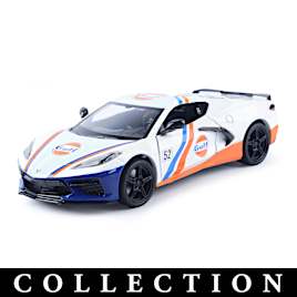 1:24-Scale Gulf Blue-And-Orange Diecast Race Car Collection