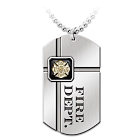 For My Firefighter Pendant Necklace