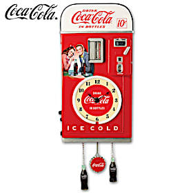 COCA-COLA Time For Refreshment Vending Machine Wall Clock