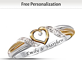 Heart Of Love Personalized Diamond Ring