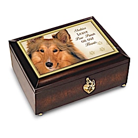 Shelties Leave Paw Prints On Our Hearts Music Box