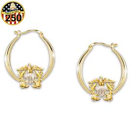 Navy Pride Earrings