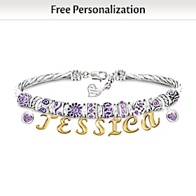 My Daughter, My Love Personalized Bracelet
