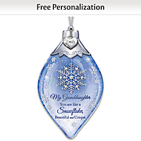 Granddaughter You Are Like A Snowflake Personalized Ornament