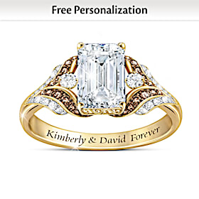 Love Of My Life Personalized Topaz And Diamond Ring