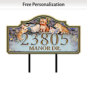 Warm & Fuzzy Welcome Personalized Address Sign