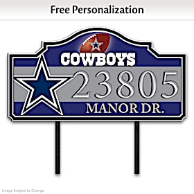 Dallas Cowboys Personalized Address Sign