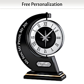 My Son, My Pride, My Joy Personalized Clock