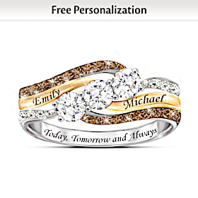 Today And Always Personalized Diamond Ring