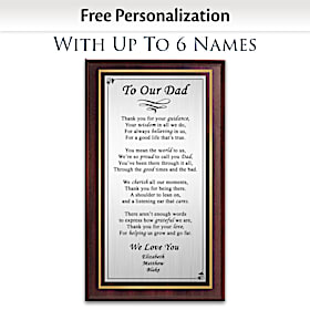 Proud To Call You Dad Personalized Wall Decor