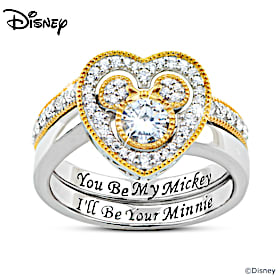 Disney Mickey And Minnie Ring Set