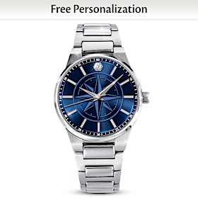 Diamond Proud To Call You Son Personalized Men's Watch