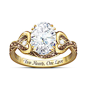 Our Sweetest Love Topaz And Diamond Ring