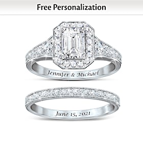 Forever & Ever Personalized Bridal Ring Set