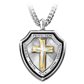 Shield Of Faith Pendant Necklace