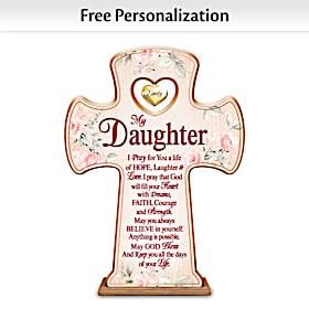 A Loving Prayer For My Daughter Personalized Cross