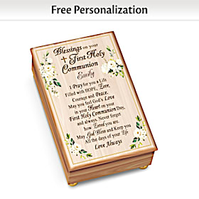 Blessings On Your First Communion Personalized Music Box