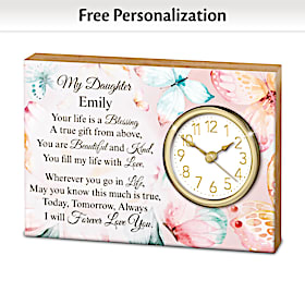 My Daughter, My Blessing Personalized Clock