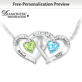 Heart To Heart Personalized Pendant Necklace