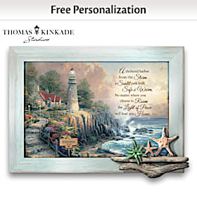 Thomas Kinkade The Light Of Home Personalized Wall Decor