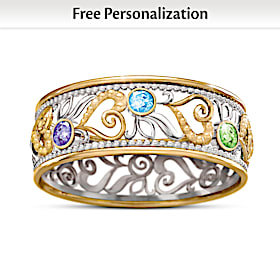Infinite Love Of Family Personalized Ring