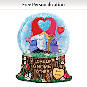 A Love Like Gnome Other Personalized Glitter Globe
