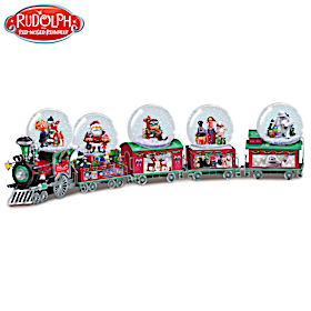 Rudolph The Red-Nosed Reindeer Express Snowglobe Collection