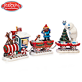 All Aboard The Rudolph Express Figurine Collection